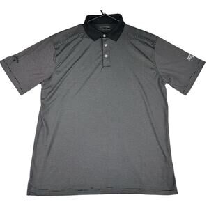 Callaway Golf Sport L Black Stripe The Presidents Cup Polo Short Sleeve Shirt